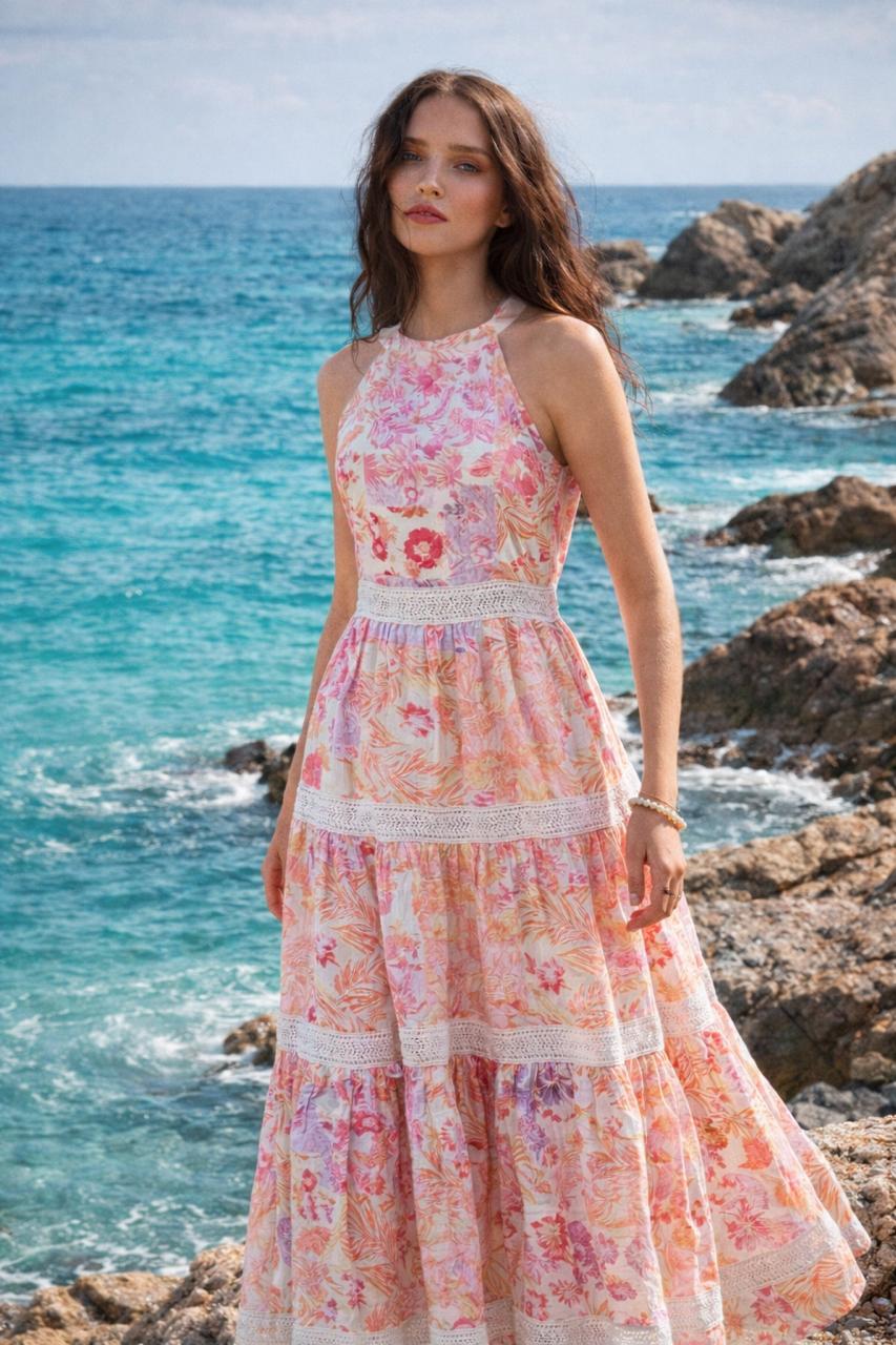 Patchwork Maxi dress